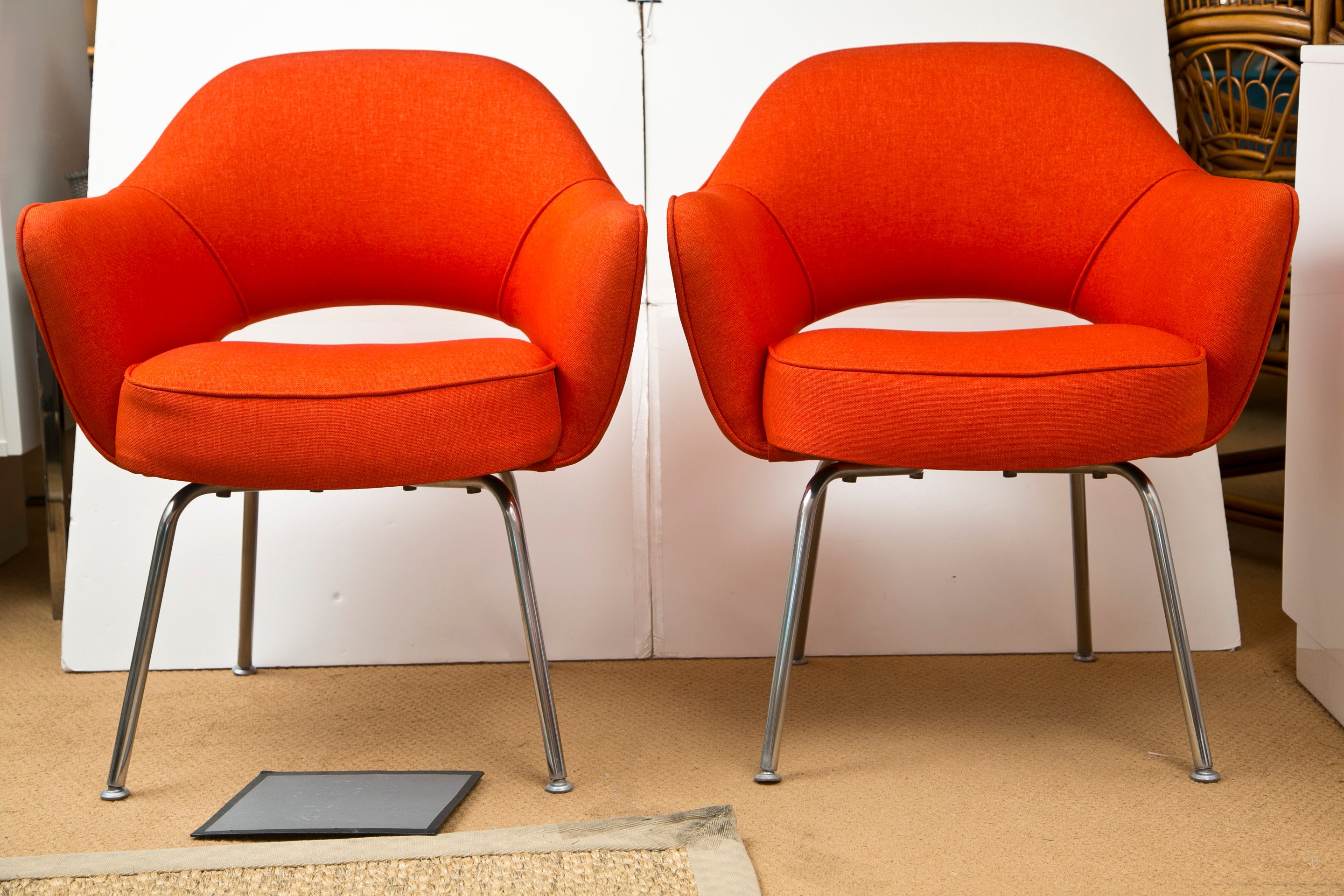 Mid-Century 1960’s Saarinen Executive Lounge Chair Pair