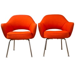 Mid-Century 1960’s Saarinen Executive Lounge Chair Pair