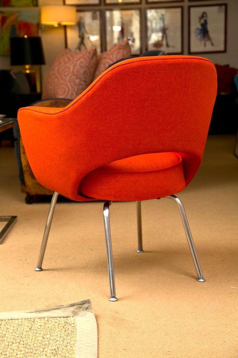 Steel Mid-Century 1960’s Saarinen Executive Lounge Chair Pair