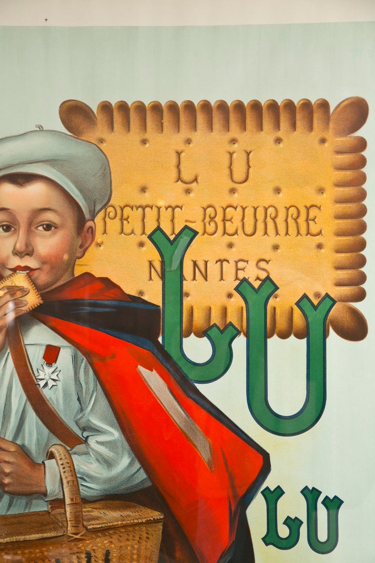 Belle Époque Antique French Biscuit Poster