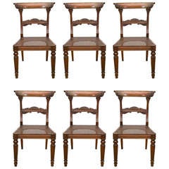 Set of Six Neoclassical Style Chairs