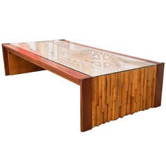 1960
s Mixed Wood Table by Percival Lafer