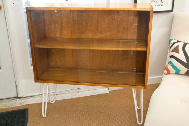 American Paul McCobb Planner Group Cabinet Retro-Fitted with Period Hairpin Legs