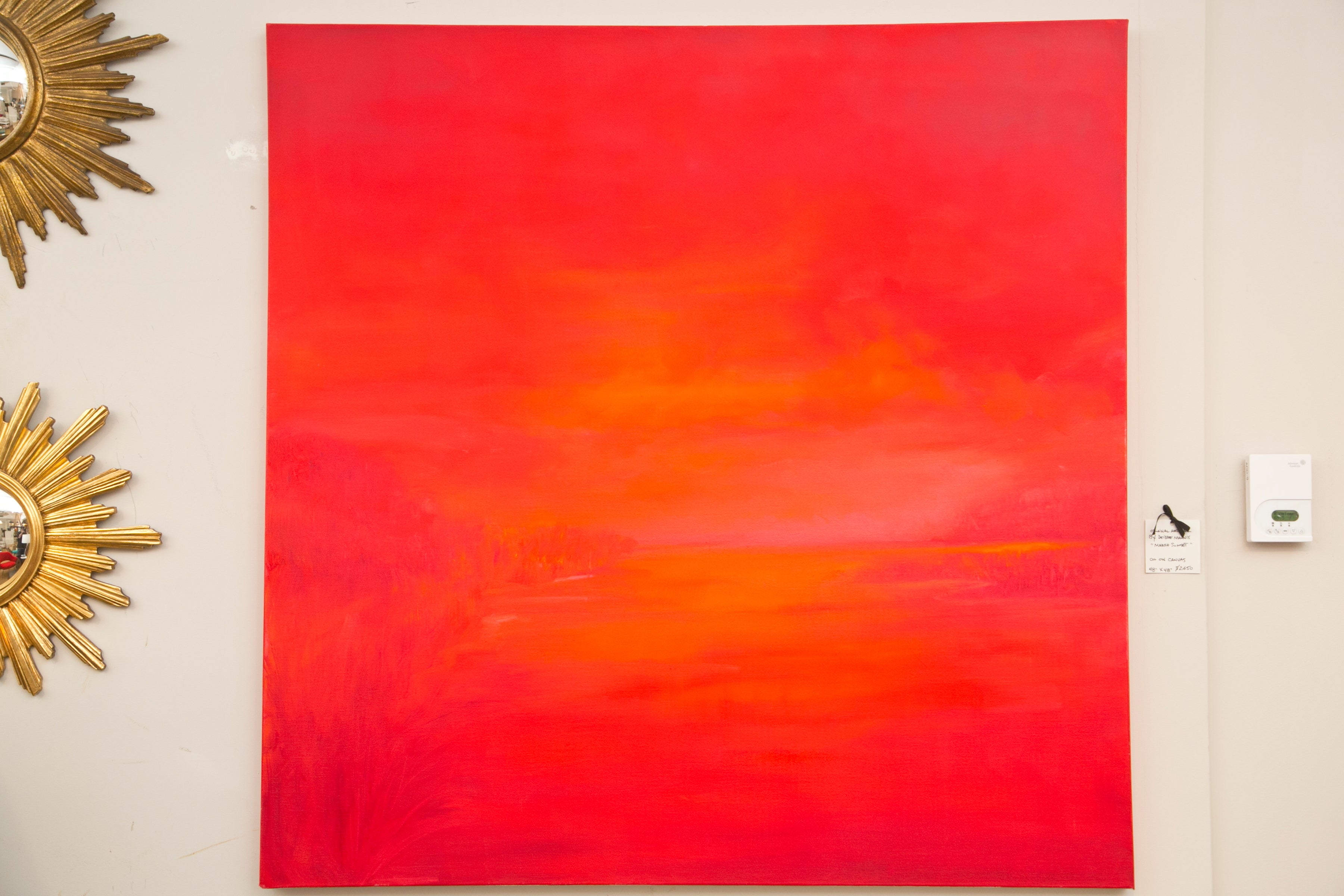"Marsh Sunset" Oil on Canvas by Deidre Mannix