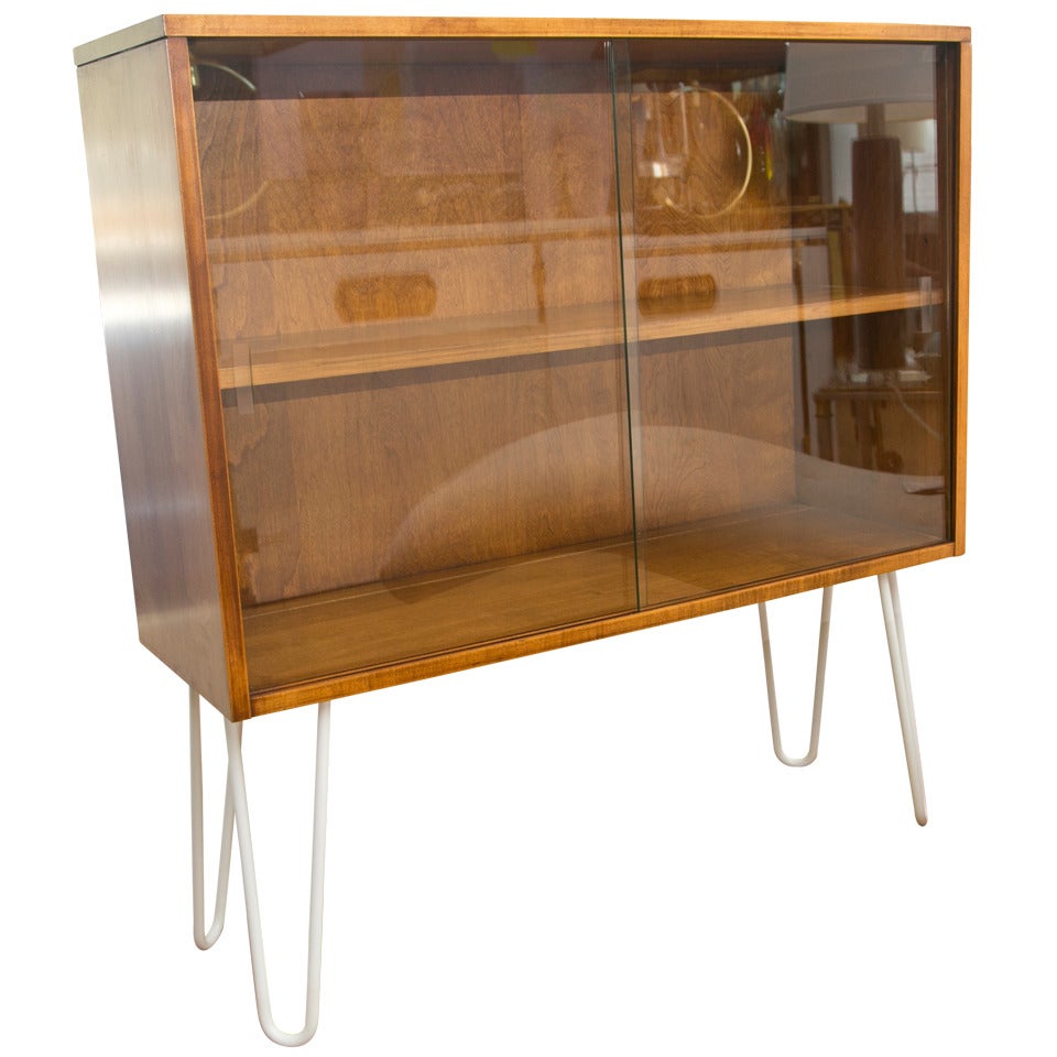 Paul McCobb Planner Group Cabinet Retro-Fitted with Period Hairpin Legs