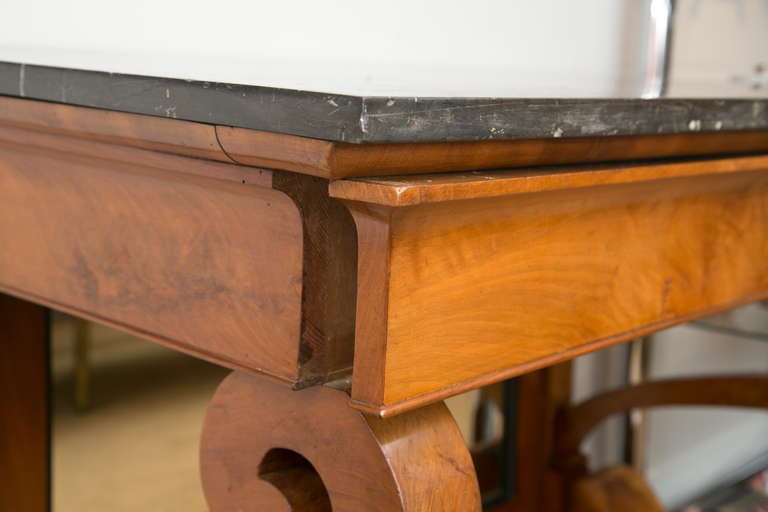 19th Century Period Charles X Marble Top Console