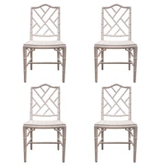 Set of 4 Chippendale Style Chairs