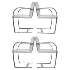 Set of 4 Vintage Ludwig Mies van der Rohe Brno Chairs