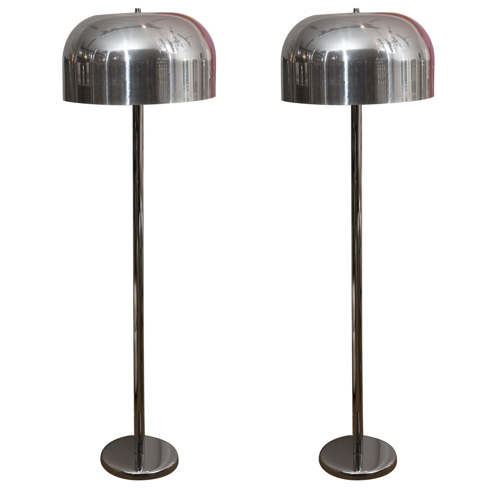 Pair of Mushroom Floor Lamps