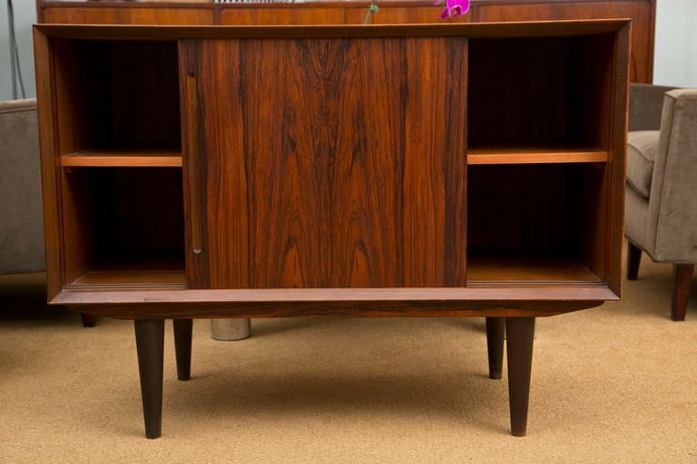 Mid-Century Rosewood Cabinet In Excellent Condition In Wilton, CT