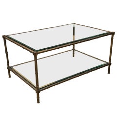 Faux-Bamboo Cocktail Table 11