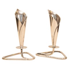 Pair of Mid-Century Candleholders