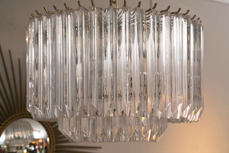 mid century lucite chandelier