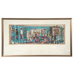 Mid-Century Signed and Numbered Lithograph