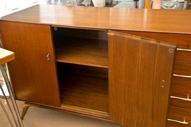 American Mid-Century Modern Walnut Cabinet