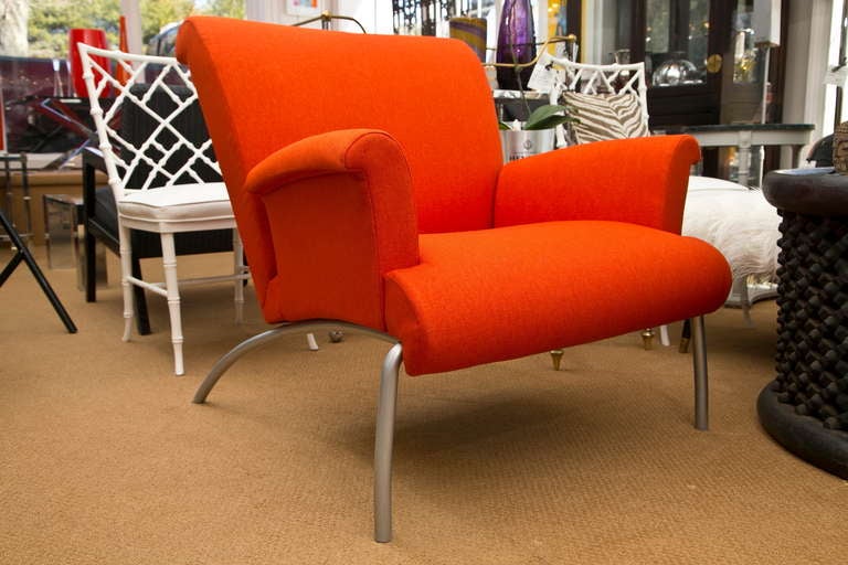 Probable Ligne Roset Vintage Modern Club Chair In Excellent Condition In Wilton, CT