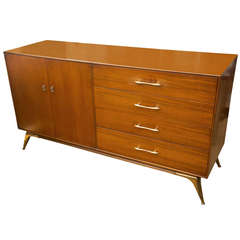 Retro Mid-Century Modern Walnut Cabinet