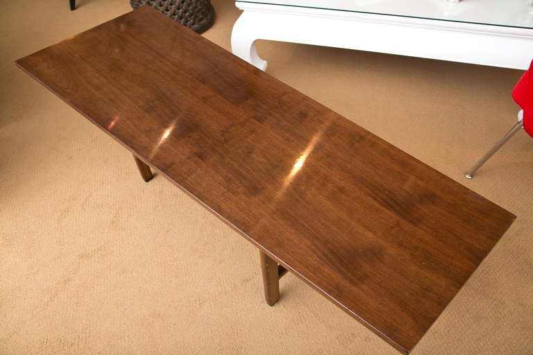 American 1950's Trapezoid Coffee Table by Edward Wormley