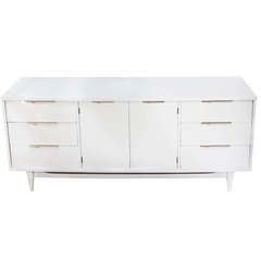 Vintage American of Martinsville White Lacquer Credenza