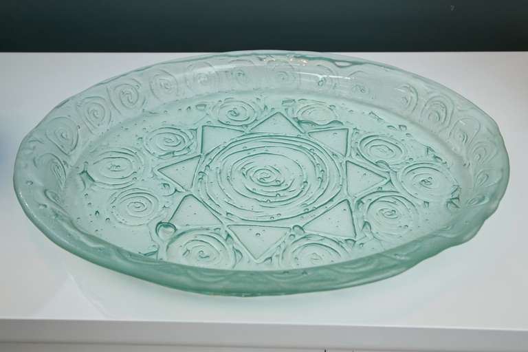 Hand Cast Sea Glass Tray