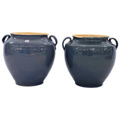 Antique French Confit Pots – Pair