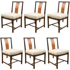Mid-Century Set of Six Baker Dining Chairs