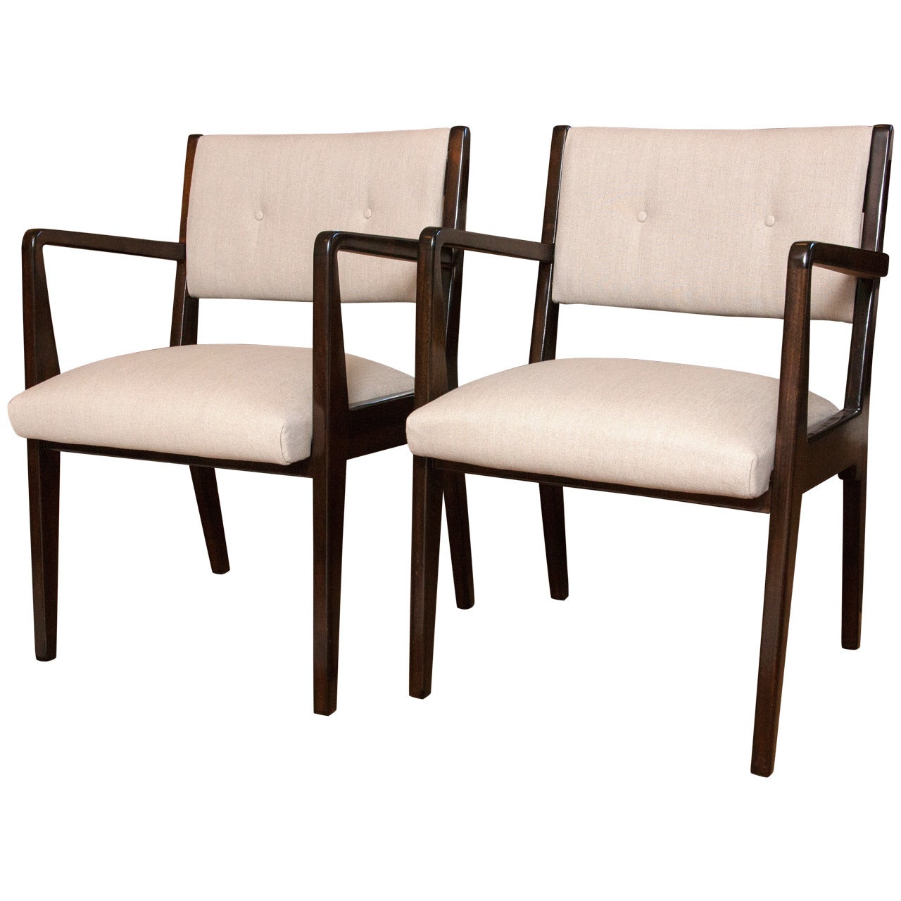 Pair of Jens Risom Mid-Century Chairs
