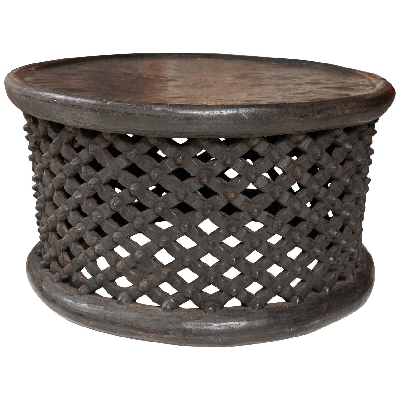 West African Cameroon Drum Table