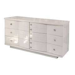 Lacquered Kent Coffey Dresser in Grey
