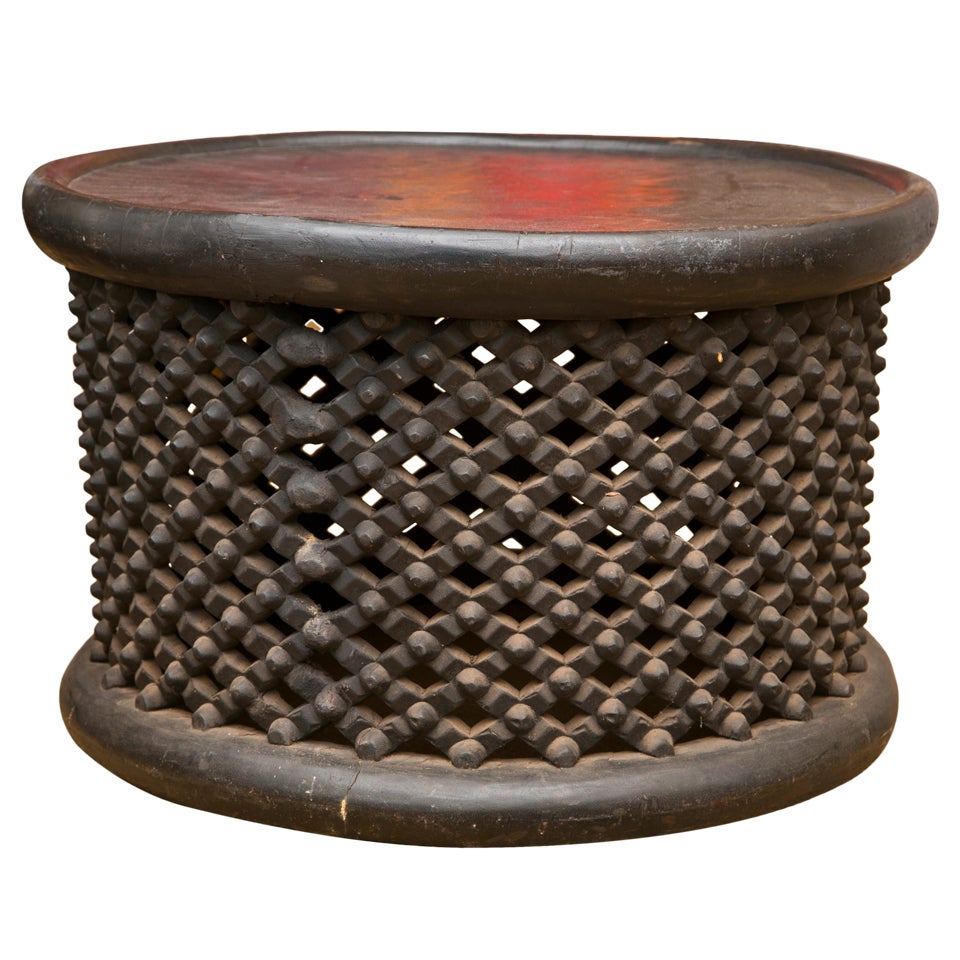 Cameroon Drum Cocktail Table