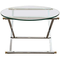 Campaign Style Table Attributed to Mastercraft Furniture