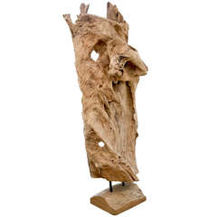 1960
s Totemic Solid Teak Sculpture 1960
s Totemic Solid Teak Sculpture