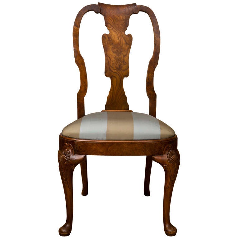Antique Queen Anne Style Side Chair For Sale At 1stdibs - Antique Queen Anne Style Side Chair For Sale At 1stdibs