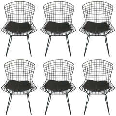 Mid-Century Set of Six Side Chairs, Manner of Bertoia