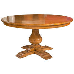 Pedestal Dining Table Attributed to Bausman Furniture