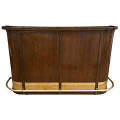 Vintage 1940's Custom Mahogany Bar