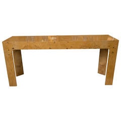 Burl Wood Console