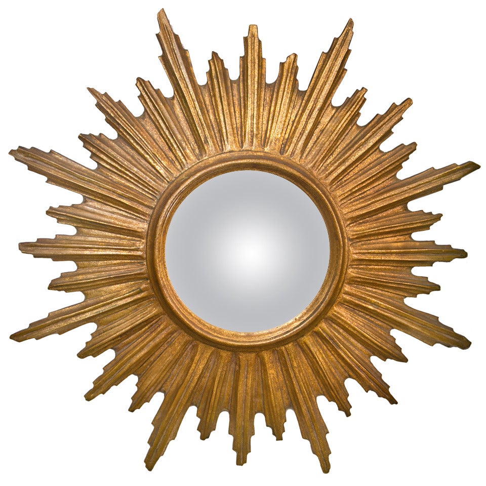 Gilt French Style Sunburst Mirror