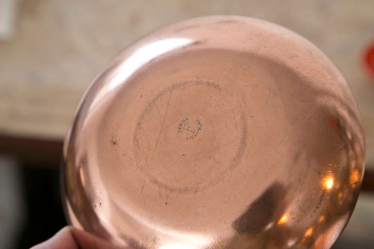Mid-Century Enamel on Copper Bowls by Ernst Lichtblau In Excellent Condition In Wilton, CT