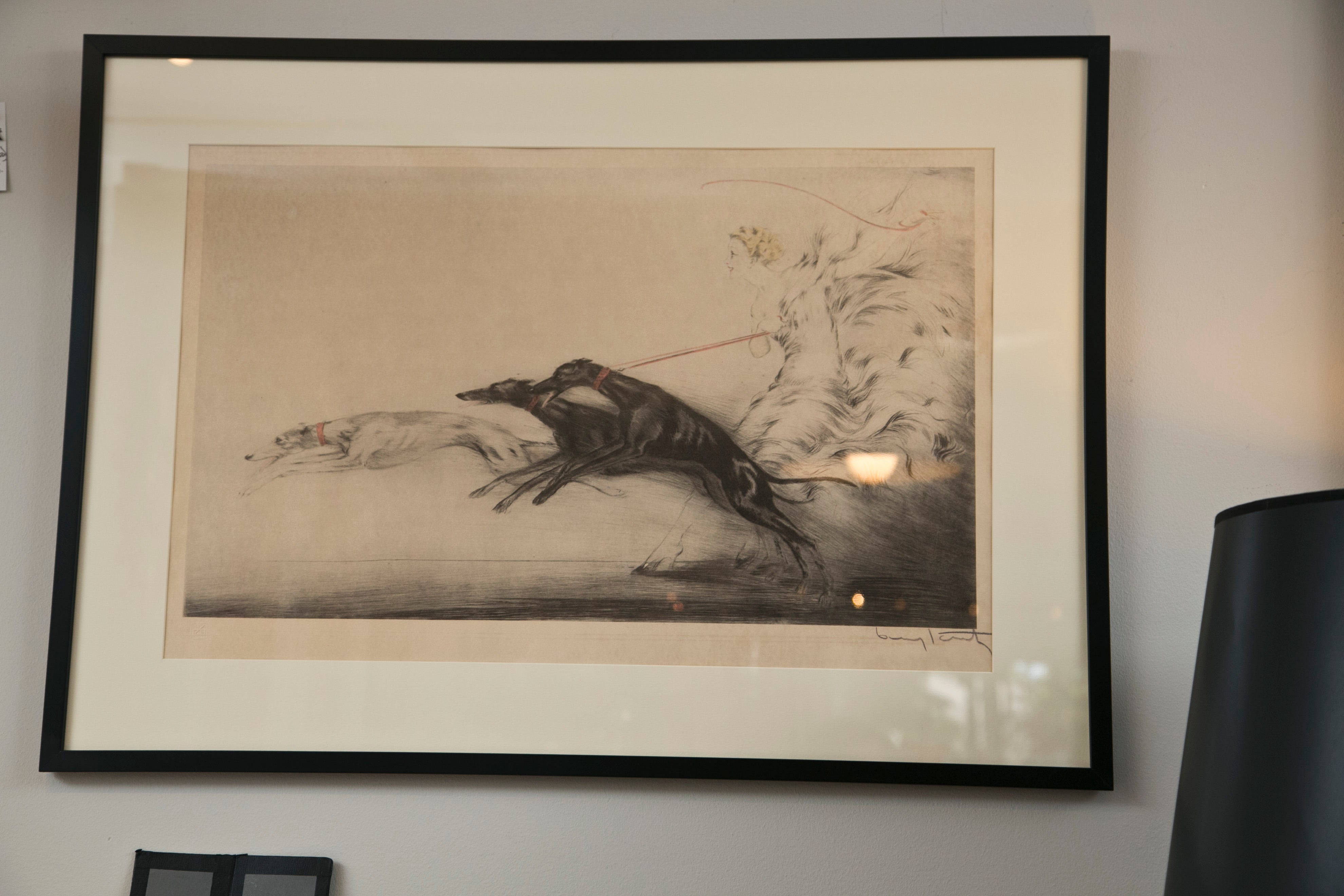 Lithograph "Speed" Signed Louis Icart