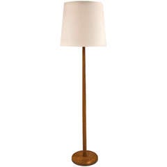 Midcentury Oak Floor Lamp from Sweden
