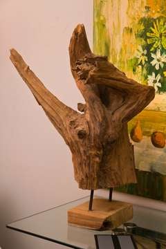 As Found Mounted Wood Sculpture