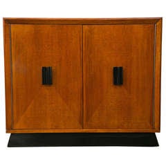 Vintage Mid-Century Cabinet in Stained Birch