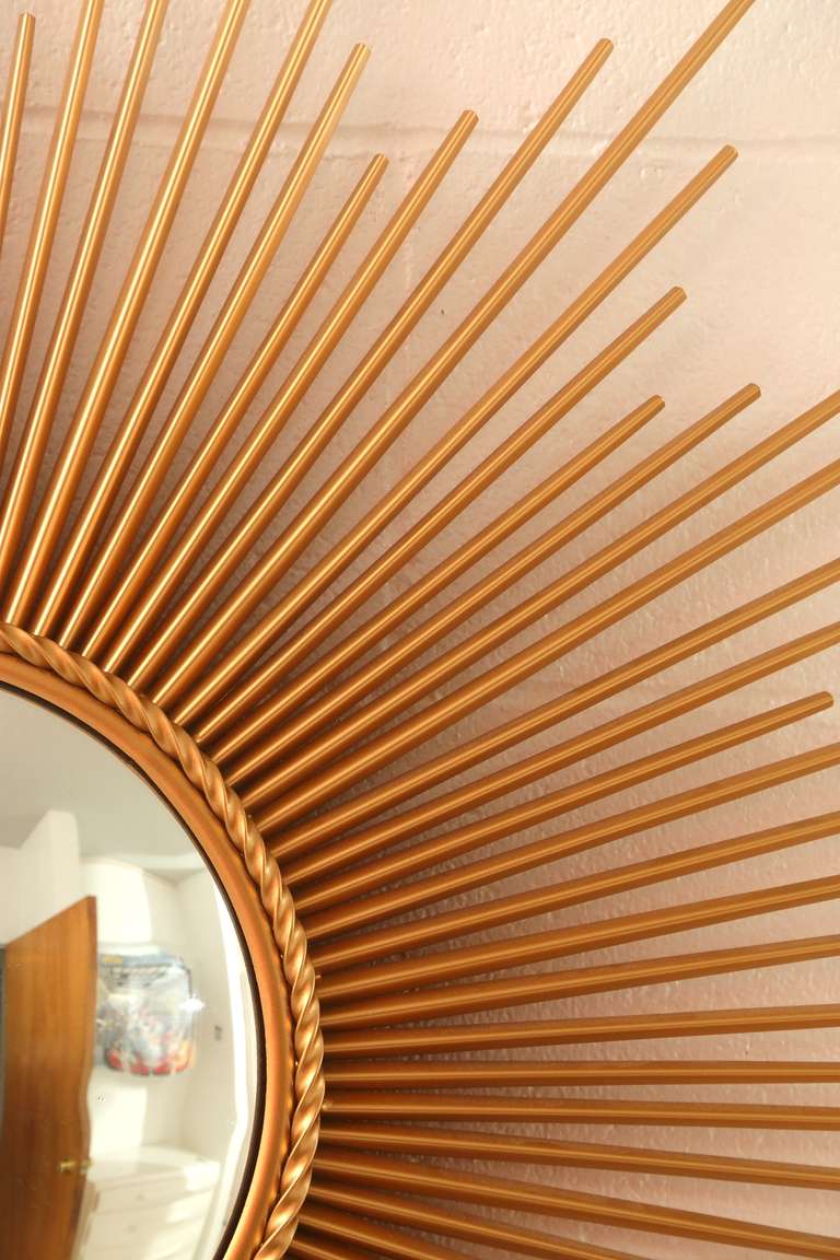 American Sunburst Mirror in the Manner of Chaty Vallauris
