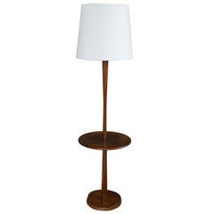Scandinavian Floor Lamp with Accent Table