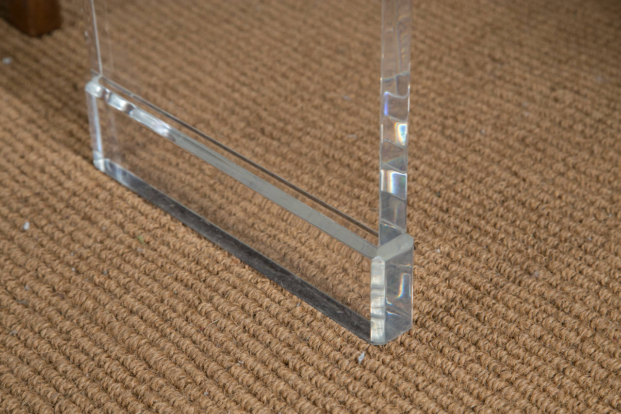 20th Century Lucite Waterfall Console