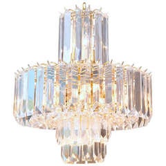 Mid-Century Tiered Lucite Chandelier