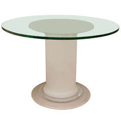 Mid-Century Frosted Lucite Table