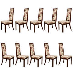 Set of Ten Mastercraft Dining Chairs