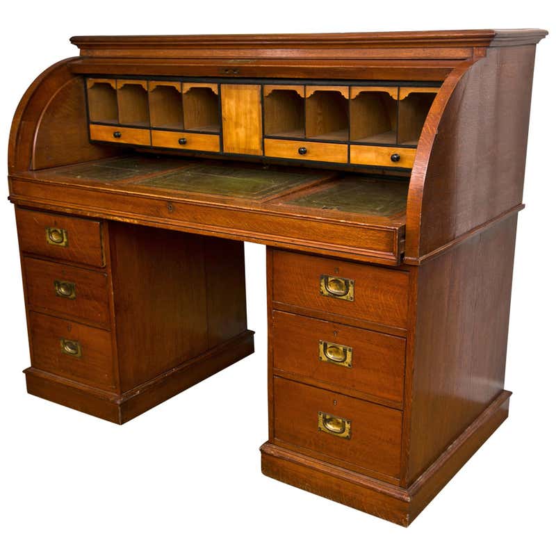 Used Oak Roll Top Desks - For Sale on 1stDibs | used roll top desk for ...